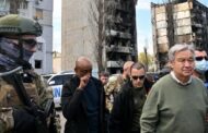 روسیه در جریان بازدید گوترش کی‌یف را بمباران کرد
