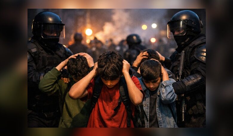 بازداشت دانش‌آموزان